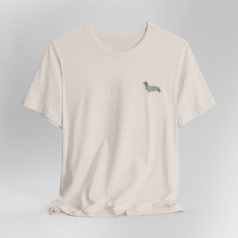 Longhaired Dachshund Mandala Tee - Dachshund Shirt for Women